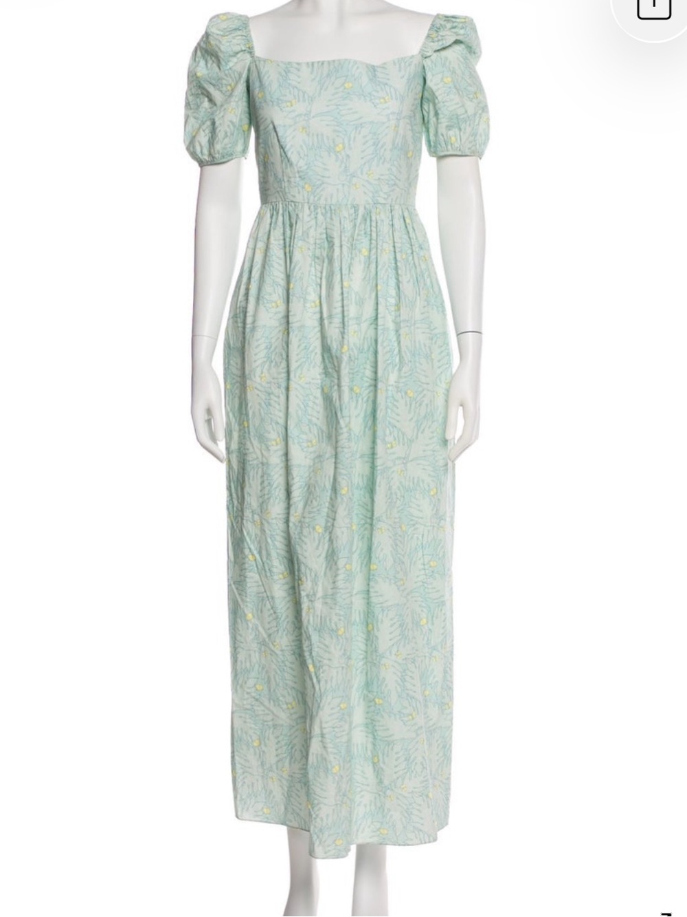 Coco Shop NWOT Mint Floral Maxi Dress